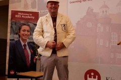 Andrew Stephen in OL cricket blazer