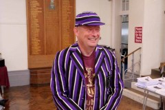 Andrew Stephen  in OL blazor and cap